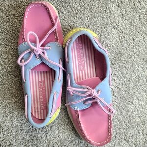 Sperry Kids Pink and Blue Boat Shoes